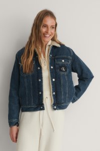 Calvin Klein Sherpa 90s Denim Jacket - Blue