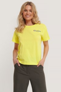 Champion Logo Crewneck T-Shirt - Yellow