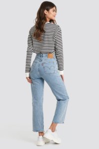 Levi's Ribcage Straight Ankle - Blue