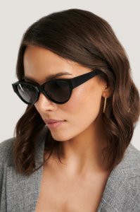 NA-KD Accessories Drop Shaped Cateye Sunglasses - Black