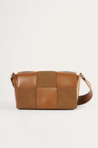 NA-KD Accessories Suede Look Woven Bag - Brown