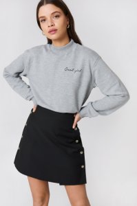 NA-KD Cool Girl Sweatshirt - Grey