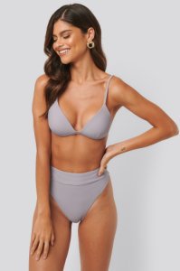 NA-KD Swimwear Maxi Highwaist Bikini Panty - Purple