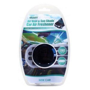 Airpure 2 in 1 Vent &amp; Shade Car Freshener New Car 1 st