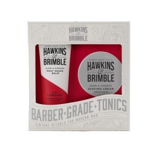 Hawkins &amp; Brimble Elemi &amp; Ginseng Post Shave Balm &amp; Shaving Cream 125 ml + 100 ml