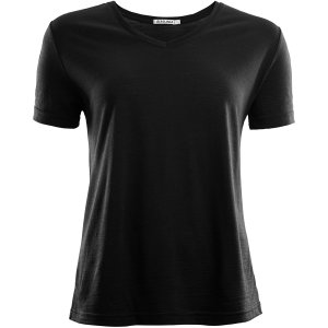 Aclima Damen Lightwool Loose T-Shirt (Größe XS, Schwarz)