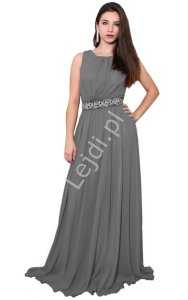 Długa szyfonowa sukienka w stylu Kate Middleton roz. 34 - 52 (plus size) , mon 172A
