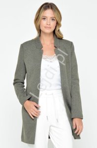 Elegancki płaszcz SOHO -jasne khaki melanż - ONLY