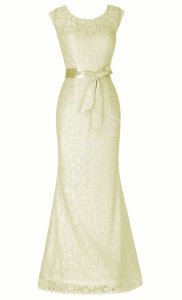 Koronkowa długa suknia wieczorowa w wyjątkowym waniliowym kolorze, 203