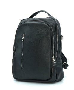 Black Calf leather backpack bag dollaro aspect