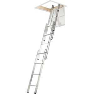 Werner Aluminium 3 Section Loft Ladder 1.39m