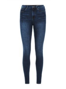 VERO MODA Vmsophiacurve High-waist Skinny Jeans Dames Blauw
