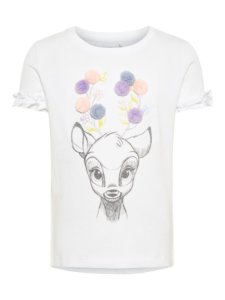 NAME IT Disney Bambi-print T-shirt Dames White