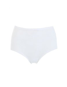Culotte taille haute - coton peigné - Coloris - Laetitia Blanc 2433 , Taille AL - 2