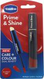 Vaseline Prime & Shine 2-in-1 Läppbalsam och färgad Läppglans 3.2ml - Scarlet