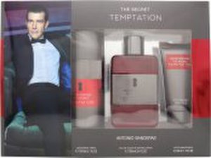 Antonio Banderas The Secret Temptation Gavesett 100ml EDT + 150ml Deodorant Spray + 50ml Aftershave Balm