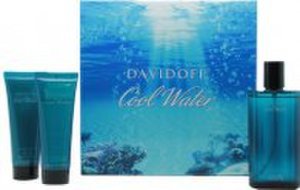 Davidoff Cool Water Gavesett 125ml EDT + 75ml Aftershave Balm + 75ml Shower Gel