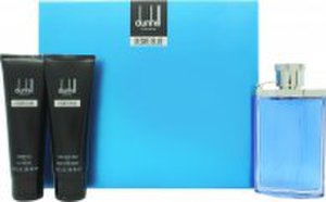Dunhill Desire Blue Gavesæt 100ml EDT + 90ml Shower Gel + 90ml Aftershave Balm