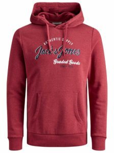 Jack & Jones! Jongens Sweater - Maat 140 - Steenrood - Katoen/polyester