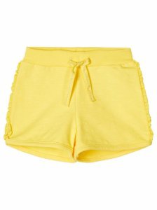 Name It! meisjes korte broek - maat 86 - geel - katoen/elasthan