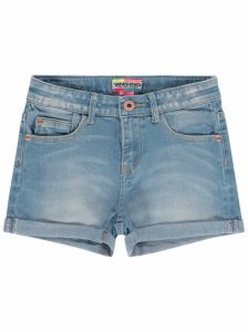 Vingino! Meisjes Korte Broek - Maat 104 - Denim - Jeans