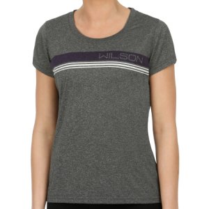 Wilson Varsity Striped Tech T-shirt Femmes