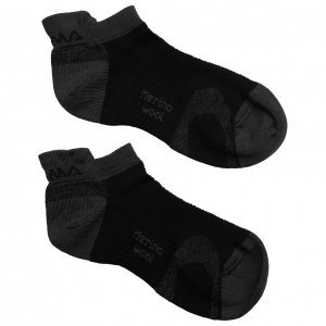 Aclima - Ankle Socks 2-Pack - Merino sokken maat 32-35, zwart