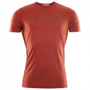 Aclima - LW T-Shirt Logo - Merino ondergoed maat M, rood