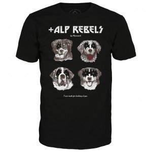 Alprausch - Rebellä Basic Tee - T-shirt maat S, zwart
