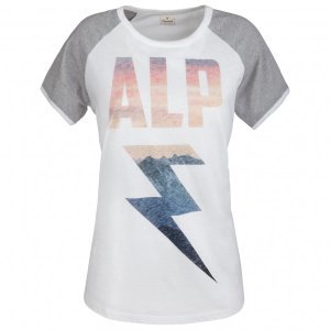 Alprausch - Women's Potzdunner Tee - T-shirt maat XS, grijs/wit