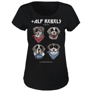 Alprausch - Women's Rebellin Basic Tee - T-shirt maat S, zwart