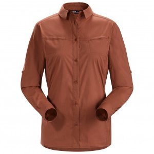 Arc'teryx - Fernie L/S Shirt Women's - Blouse maat XL, rood/bruin