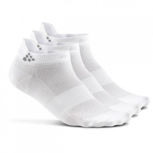 Craft - Greatness Shaftless 3-Pack Sock - Fietssokken maat 40/42, grijs/wit