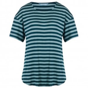 Finside - Women's Mekkoli - T-shirt maat 34, grijs/turkoois/blauw/zwart