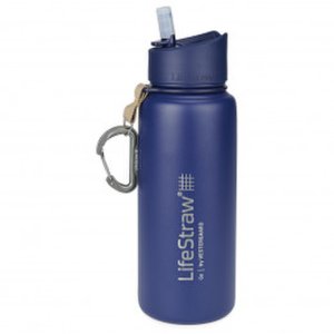 LifeStraw - Go Stainless Steel - Drinkfles maat 710 ml, blauw/grijs