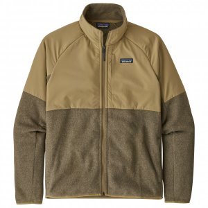 Patagonia - LW Better Sweater Shelled Jacket - Fleecejack maat S, bruin/olijfgroen