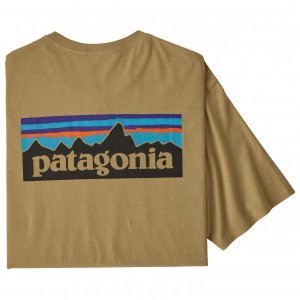 Patagonia - P-6 Logo Organic T-Shirt - T-shirt maat XS, bruin/beige
