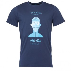 Triple2 - Laag T-Shirt - Face - T-shirt maat L, blauw