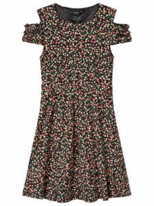LMTD! meisjes jurk - maat 158 - all over print - polyester/elasthan