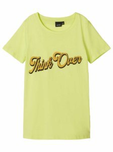 LMTD! Meisjes Shirt Korte Mouw - Maat 176 - Lime Groen - Katoen