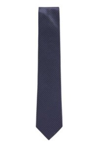 Boss - Cravate en jacquard de soie à motif, confectionnée en italie