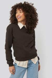 NA-KD Basic Basic Sweater - Brown