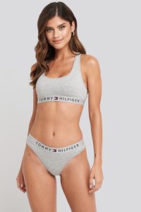 Tommy Hilfiger Cotton Coordinate Bikini - Grey