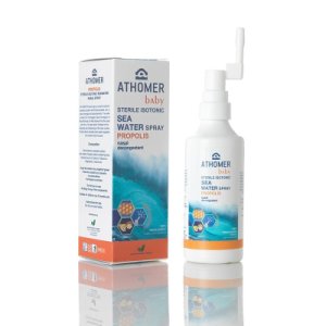 Athomer Baby Sterile Isotonic Sea Water Nasal Spray with Propolis - 100ml
