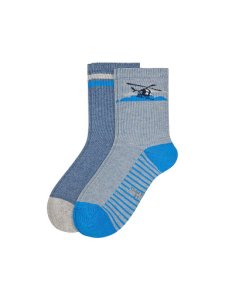 CAMANO Jungen-Socken 2-er Pkg. grau | 23-26