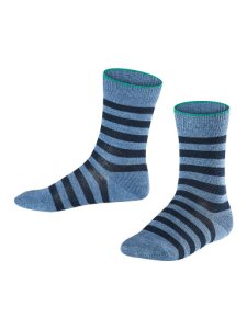 FALKE Jungen-Socken Double Stripe blau | 27-30