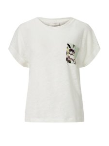 RICH & ROYAL T-Shirt creme | XS