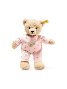 STEIFF Teddybär Mädchen Baby mit Schlafanzug 25cm