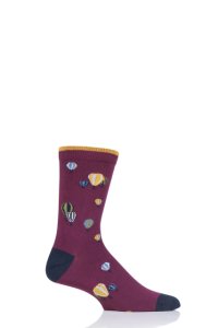 1 Pair Bilberry Explorer Bamboo and Organic Cotton Socks Men's 7-11 Mens - Thought