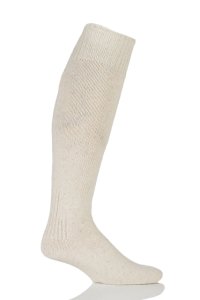 1 Pair Cream Wool Rich Protective Angling Socks Men's 6-11 Mens - Workforce